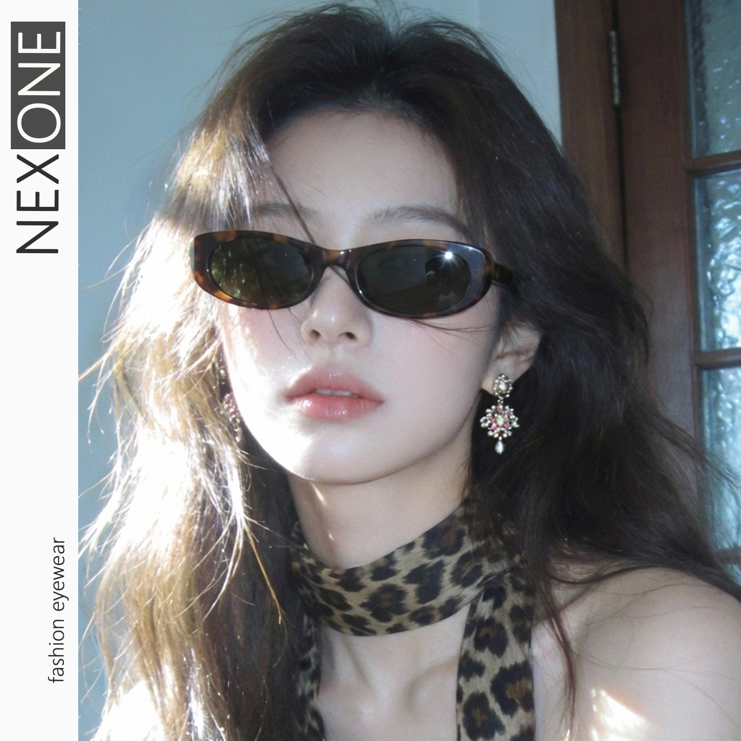 前卫时尚高清窄框墨镜欧美个性潮流遮阳长脸复古防紫外线太阳镜