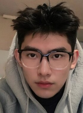 渐变黑框眼镜男素颜可配度数眼镜框架大框超轻tr90防蓝光辐射女潮