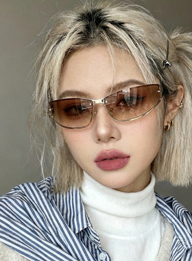 y2k墨镜亚比潮流酷弧度设计个出片uv400性风格化小众遮阳太阳眼镜