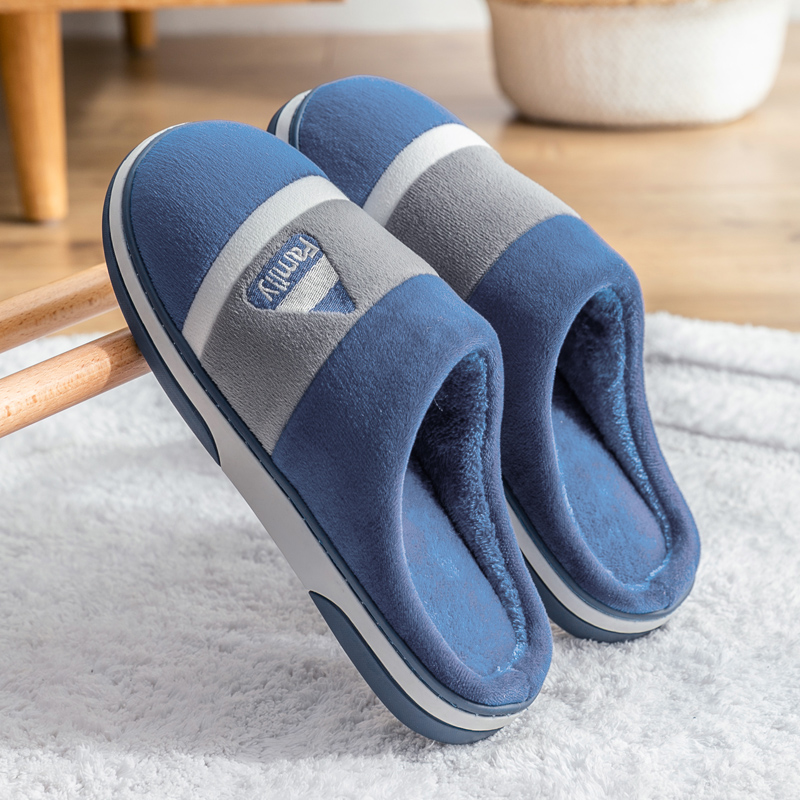 冬天棉拖鞋男室内保暖鞋家用女厚底家居家用毛毛绒男士拖鞋秋冬季