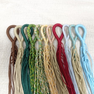 编绳DIY材料手工编织猴头葡萄串绳葡萄串编绳果壳铃 包包挂饰绳头