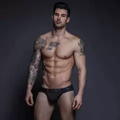 C-IN2男士内裤男3条装纯棉性感低腰高叉三角裤全棉运动底裤cin2