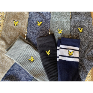 英国外贸男运动袜纯棉刺绣毛巾底中筒袜篮球袜吸汗透气四季 中长筒