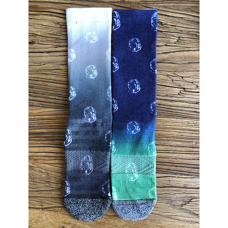 联名款！外贸出口HS家*BBC男女高筒篮球运动机能袜中长筒宇航潮袜