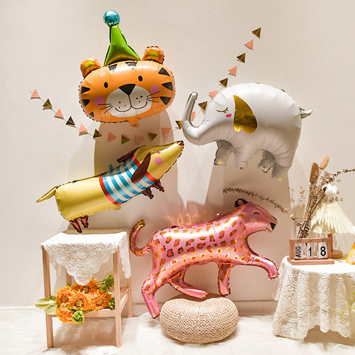 尤派趣可爱动物卡通长颈鹿气球