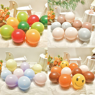 ins小红书推荐宝宝一周岁百天创意莫兰迪色气球生日派对装饰布置