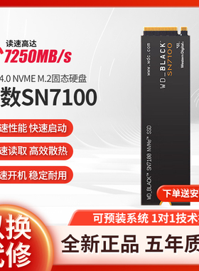 WD西数SN7100/5100 1T 2T M2台式机电脑笔记本PCIe4.0固态硬盘SSD