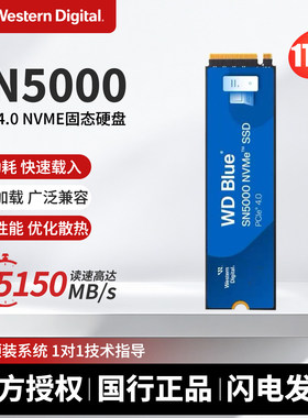 WD西部数据SN5000/580/SN770/850X1T/2T西数NVME固态M2硬盘M2 SSD