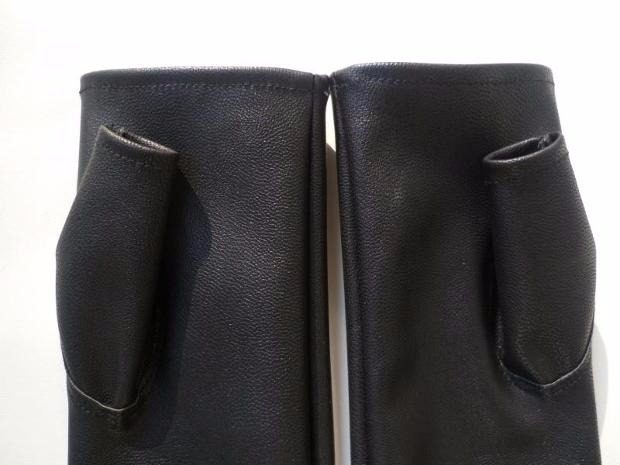 WOMENS LONG THICK FINGERLESS LONG LEATHER GLOVES HALF FINGER ELBOW ARM SET AUTUMN AND WINTER WARM THICKENED ARM SLEEVE