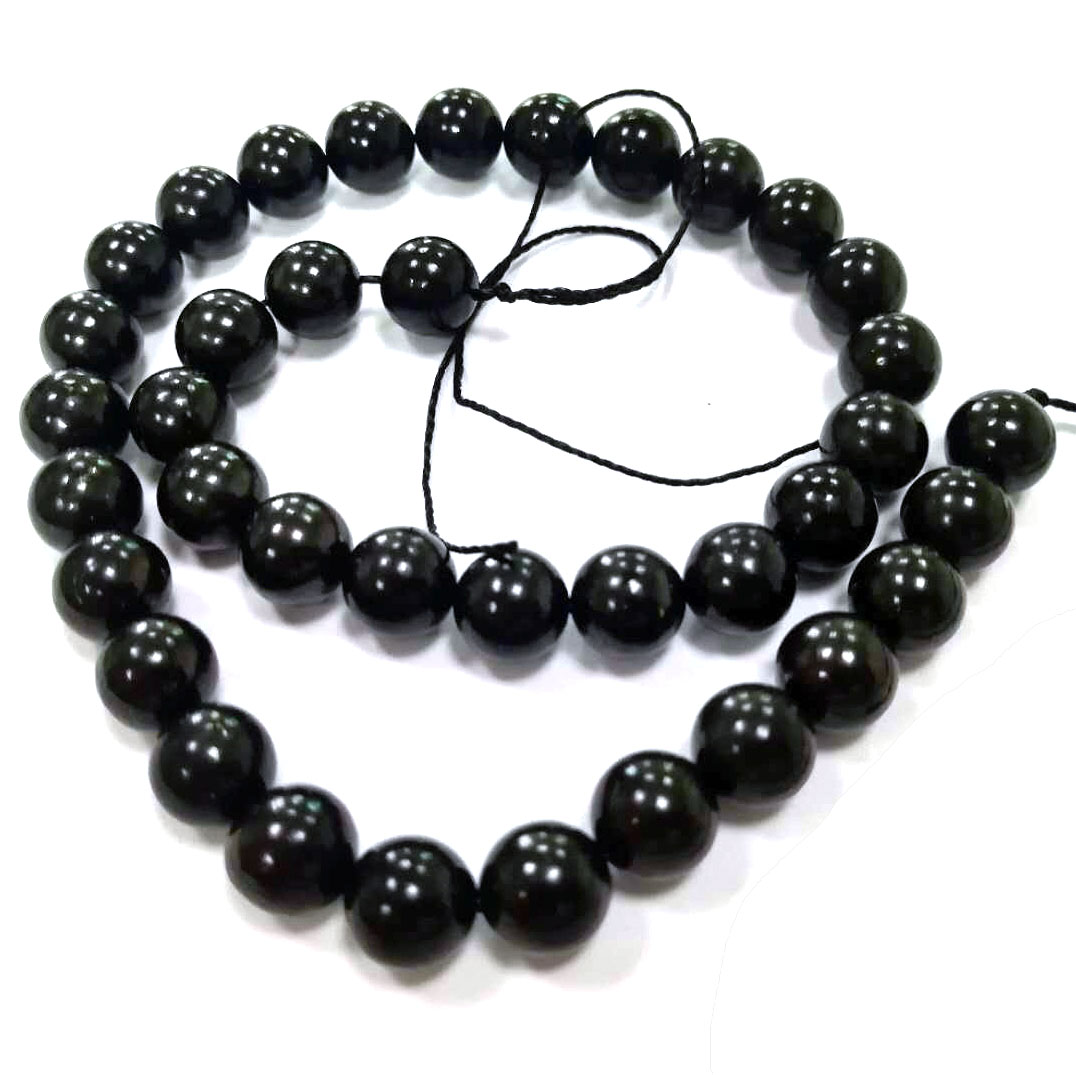 俄罗斯天然次石墨长链墨石散珠子