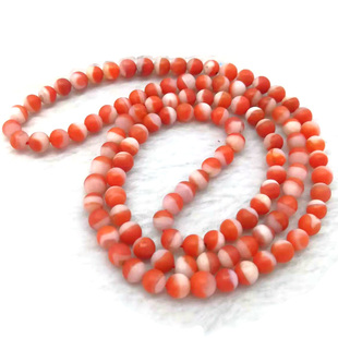 天然保山南红手链红白108佛珠宝石水晶 宝山原石情侣手串兔年礼物