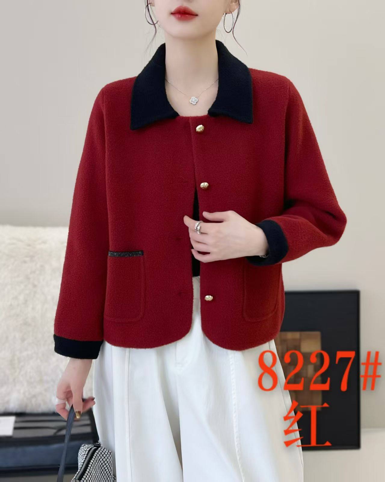2025冬季新款时尚百搭显瘦翻领双面羊毛大衣女短款小个子毛呢外套,女装/女士精品,中老年女装,淘宝优惠券,粉丝福利购,淘宝优惠卷