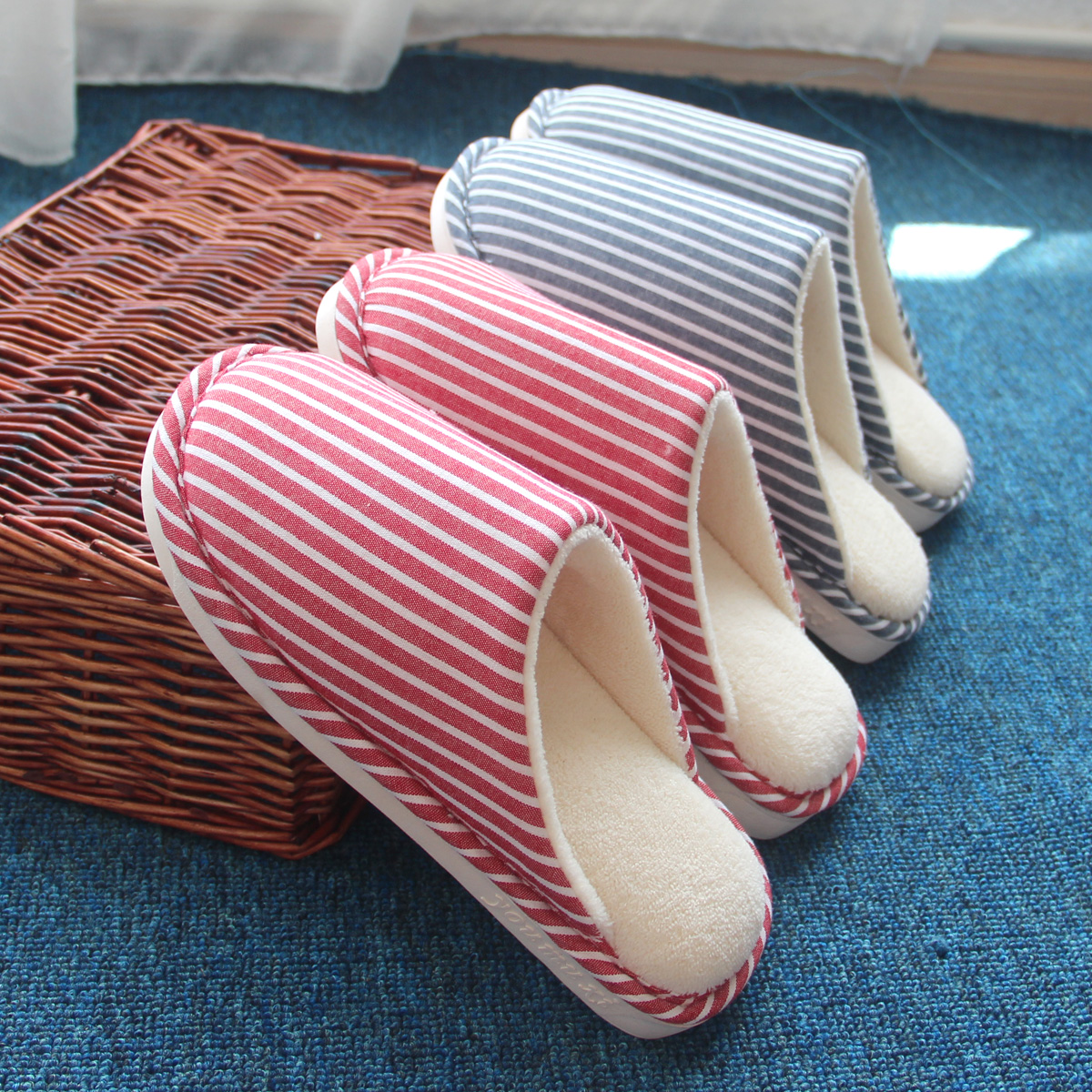 软底地板拖鞋防滑包头