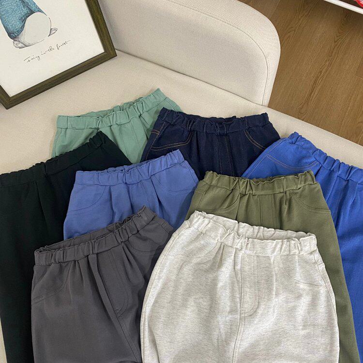原单 儿童全棉小毛圈休闲裤运动裤卫裤