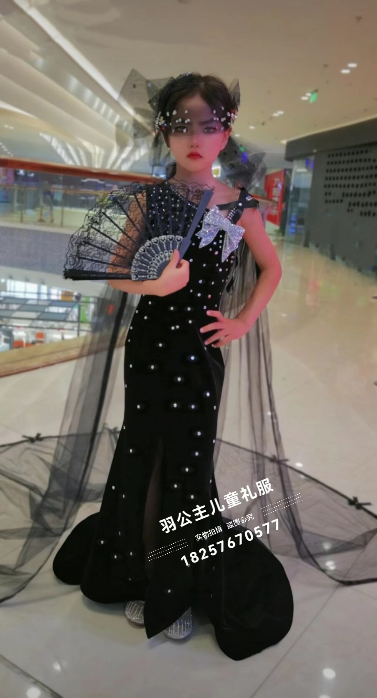 羽公主儿童礼服女童简约大气图片