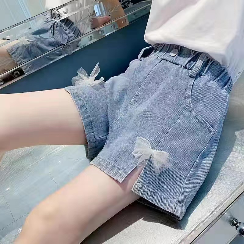 童装女童牛仔短裤儿童宽松2024夏季新款薄宝宝短裤中大童女孩热裤
