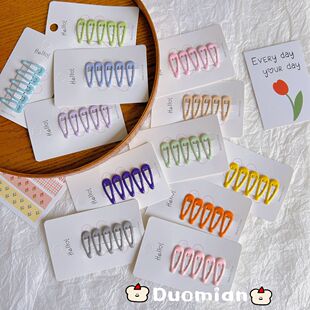 韩国儿童发夹滴油迷你bb夹3cm宝宝发夹婴幼儿边夹刘海夹碎发百搭