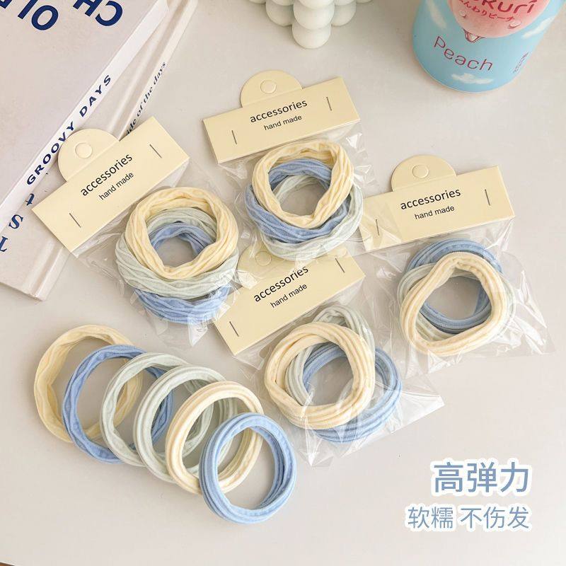 3条~海盐蓝发绳发圈无缝高弹力头绳简约扎高马尾皮,饰品/流行首饰/时尚饰品新,发饰,淘宝优惠券,粉丝福利购,淘宝优惠卷