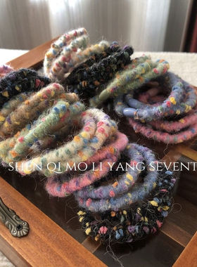 扎头发皮筋女扎头绳女生橡皮筋ins风高颜值发绳精致彩色波点发圈