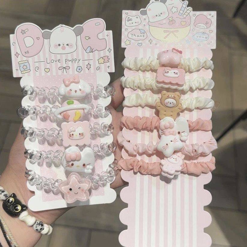 新款甜心公主发圈可爱件套爆款KT小猫少女透明电话线日常百搭,饰品/流行首饰/时尚饰品新,发饰,淘宝优惠券,粉丝福利购,淘宝优惠卷