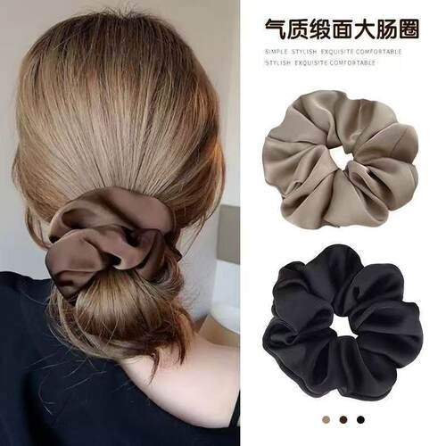 缎面大肠发圈简约百搭头绳