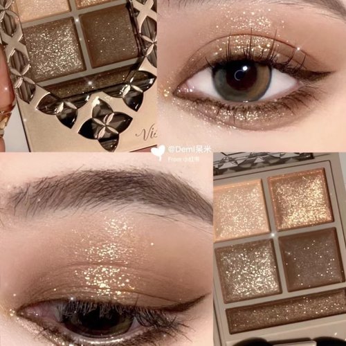 visee眼影五色立体不易脱妆