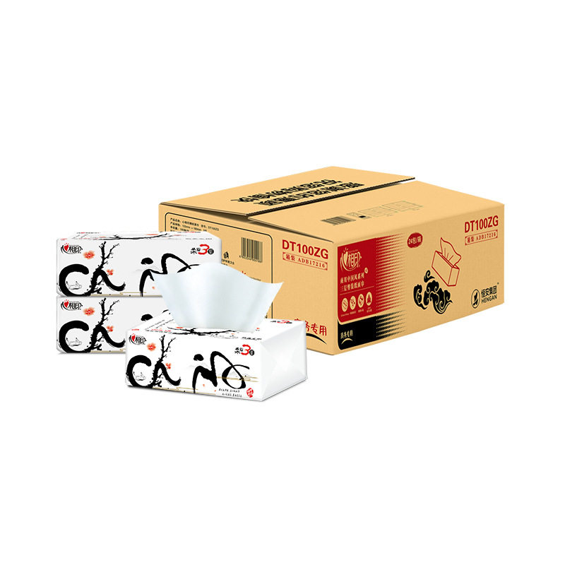 心相印抽纸国风版100抽家用纸抽餐巾纸商务用纸整箱包邮,洗护清洁剂/卫生巾/纸/香薰,家用擦手纸,淘宝优惠券,粉丝福利购,淘宝优惠卷