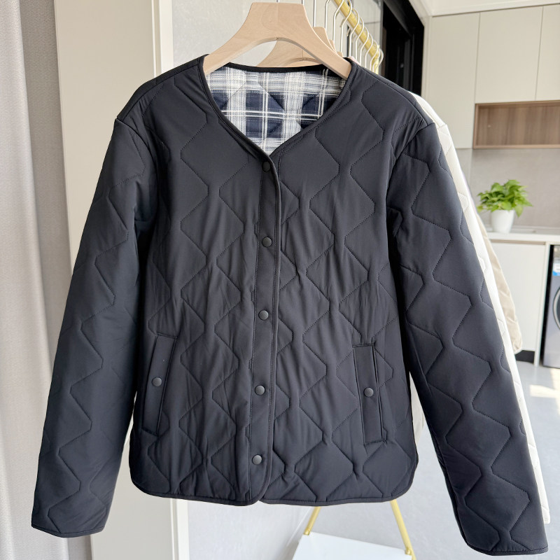 两面穿三防羊毛棉服女秋冬2025新款时尚百搭外穿棉袄内胆上衣外套