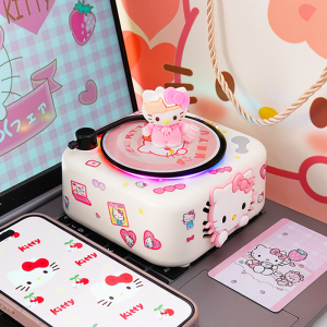 hellokitty蓝牙音响小型迷你黑胶唱片机可爱KT猫音箱生日礼物女生