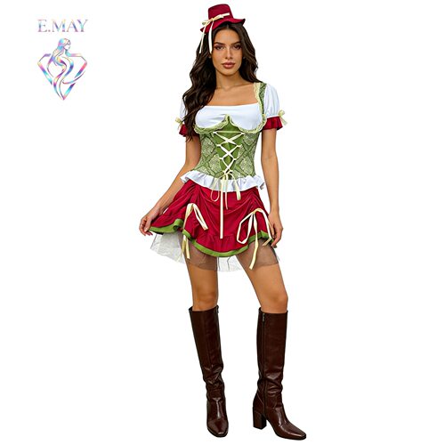 Oktoberfest 啤酒节传统服饰 女佣风连衣裙 万圣节派对 cosplay