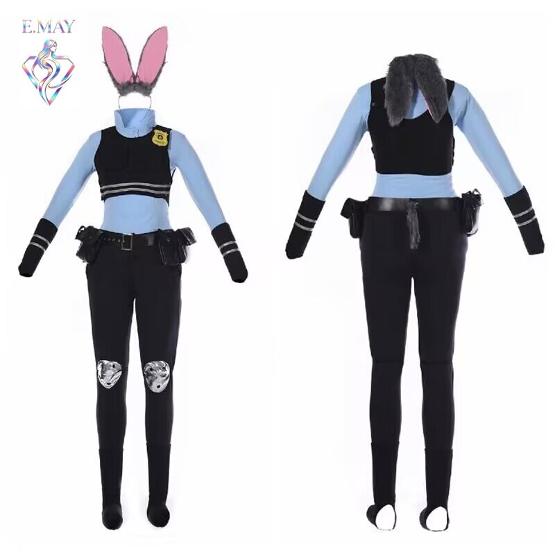 万圣节服装疯狂动物城动漫女警朱迪cos全套女装兔子舞台服装