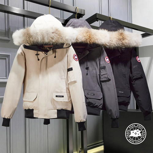 大鹅01款飞行夹克羽绒服男款