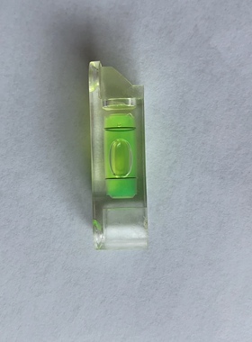 厂家直销亚克力条式水平泡水准器 两端带螺孔长55宽15高15