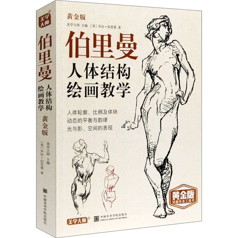 伯里曼人体结构绘画教学 美学大师 黄金版 人物速写入门手绘基础 速写