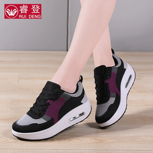 睿登 Высокий кушон на платформе для отдыха, дышащая спортивная обувь, качалка, туфли, 2023, осенний, тренд сезона
