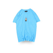 美式 街头滑板 PACSUN 孤品M码 男女休闲纯棉黑八刺绣短袖 T恤