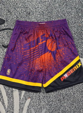 美潮街头 MITCHELL&NESS 菲尼克斯太阳联名赛季复古宽松篮球短裤