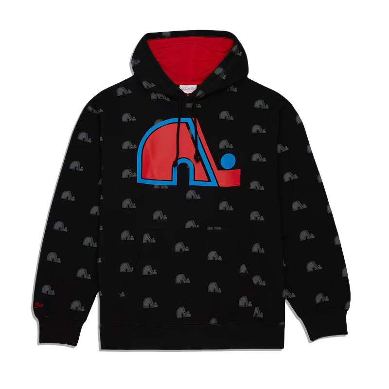 正品美潮 mitchell&ness X NHL 魁北克队联名街头宽松卫衣