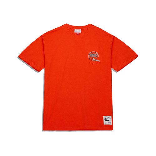 正品美潮 MITCHELL&NESS X NFL猛虎队联名Vintage口袋刺绣短袖