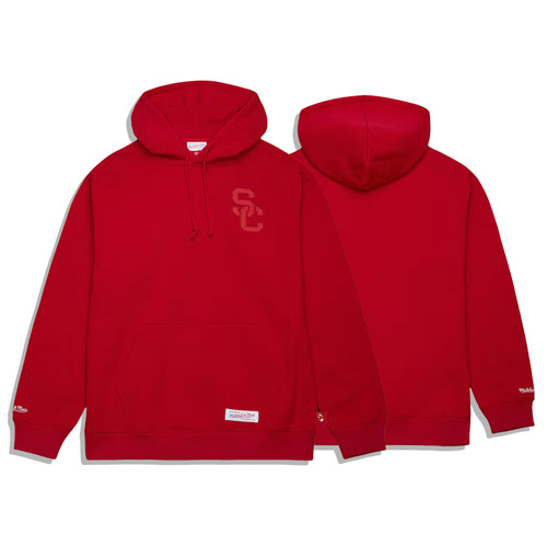 正品美潮 mitchell&ness X NCAA USC南加大联名宽松廓形抓绒卫衣