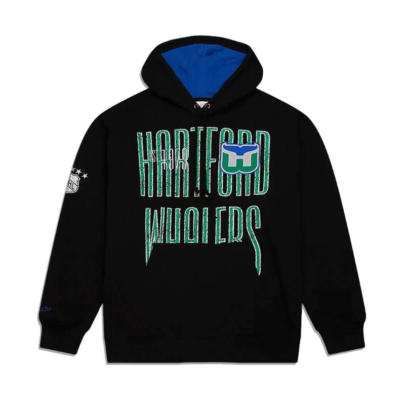 正品美潮 mitchell&ness X NHL哈特福德捕鲸人联名街头宽松卫衣