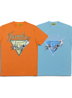 美潮街头潮牌 civilized 男女休闲轻薄弹力大印花宽松短袖T恤