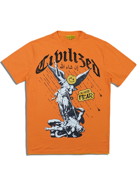 美潮街头潮牌 civilized 男女休闲轻薄弹力大印花宽松短袖T恤