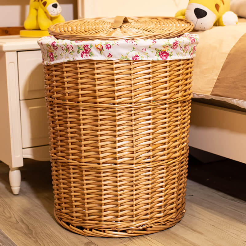 带盖洗衣编织玩具置物框整理箱