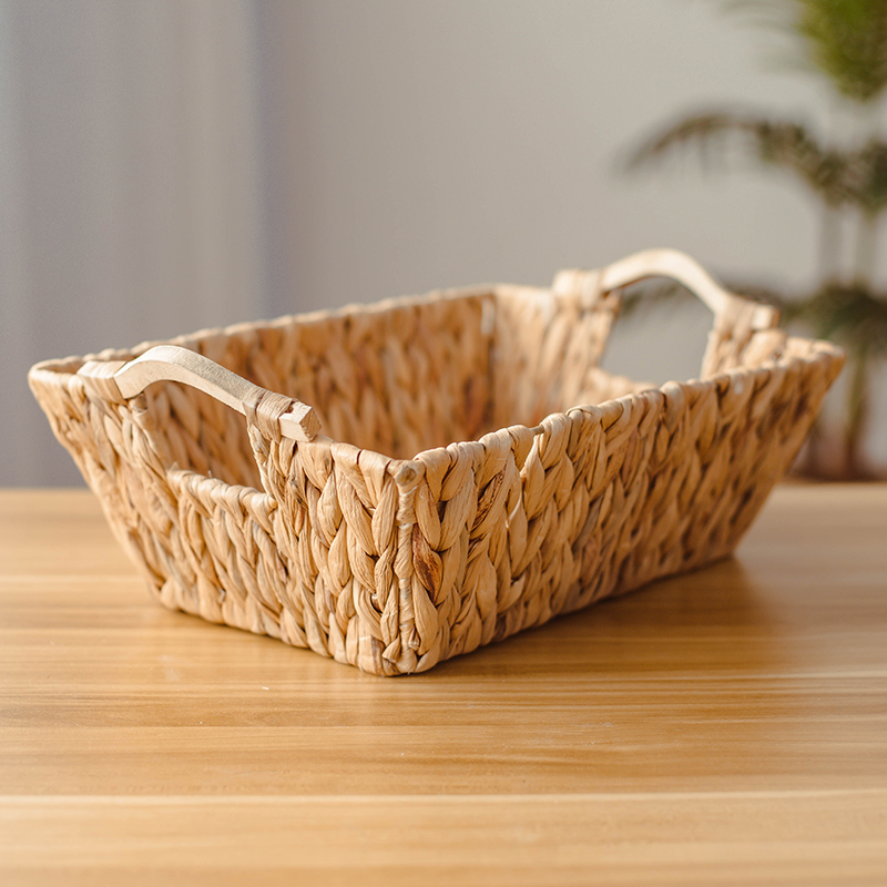 宜然家居葫芦草手工编织收纳篮