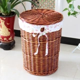 Корзина для белья, плетеная корзина для хранения