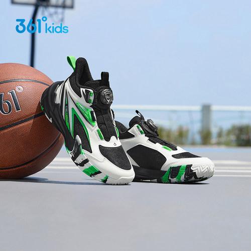 361童鞋 男童篮球鞋2026新款春季361度高帮青少年防滑儿童运动鞋