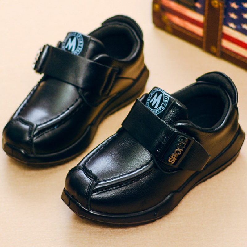男童皮鞋儿童真皮中大童