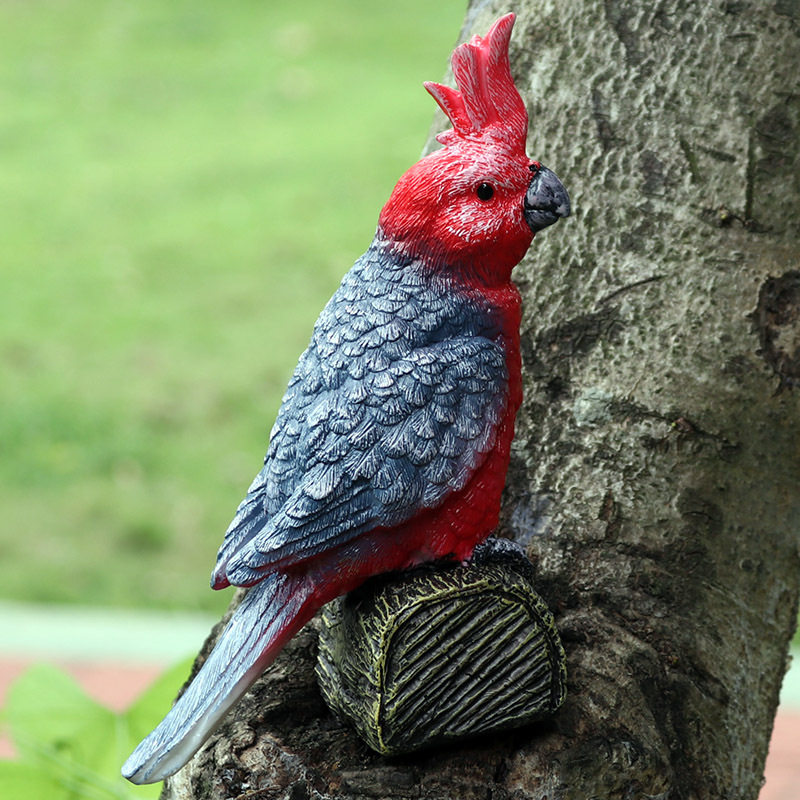 仿真动物实心野生鸟类鹦鹉动物模型儿童认知玩具装饰摆件手办