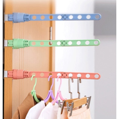 多功能折叠晾衣架窗框挂衣架子挂衣杆晾衣服晒衣架室内挂式晾衣架